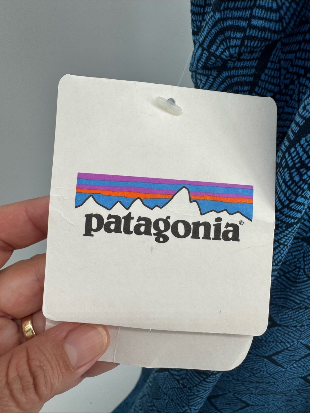 Patagonia Blue Geometric Cross-Back outdoor Tank Dress size XS NWT - Picture 5 of 7